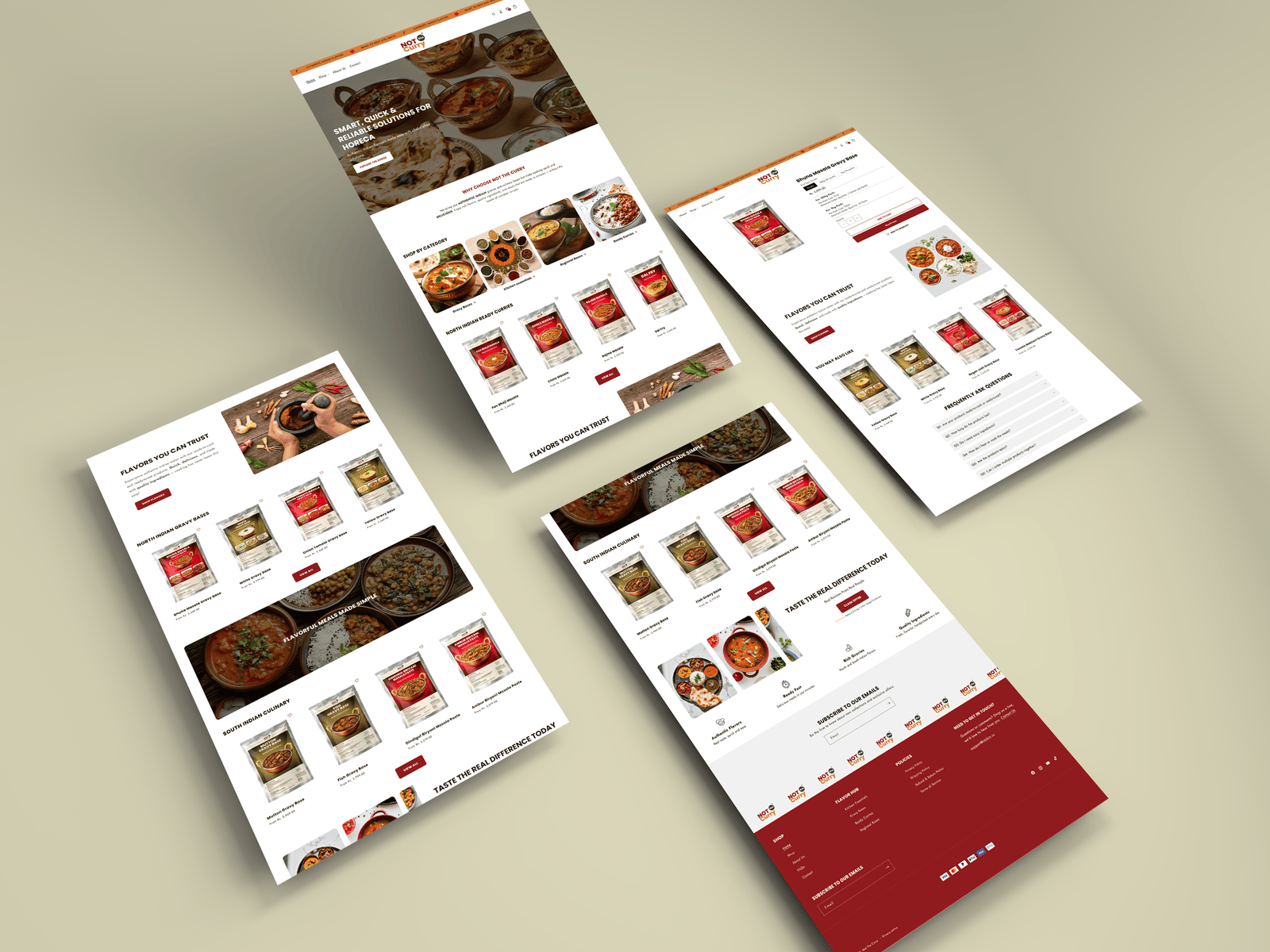 Not The Curry Ready-to-Cook Food E-commerce Website