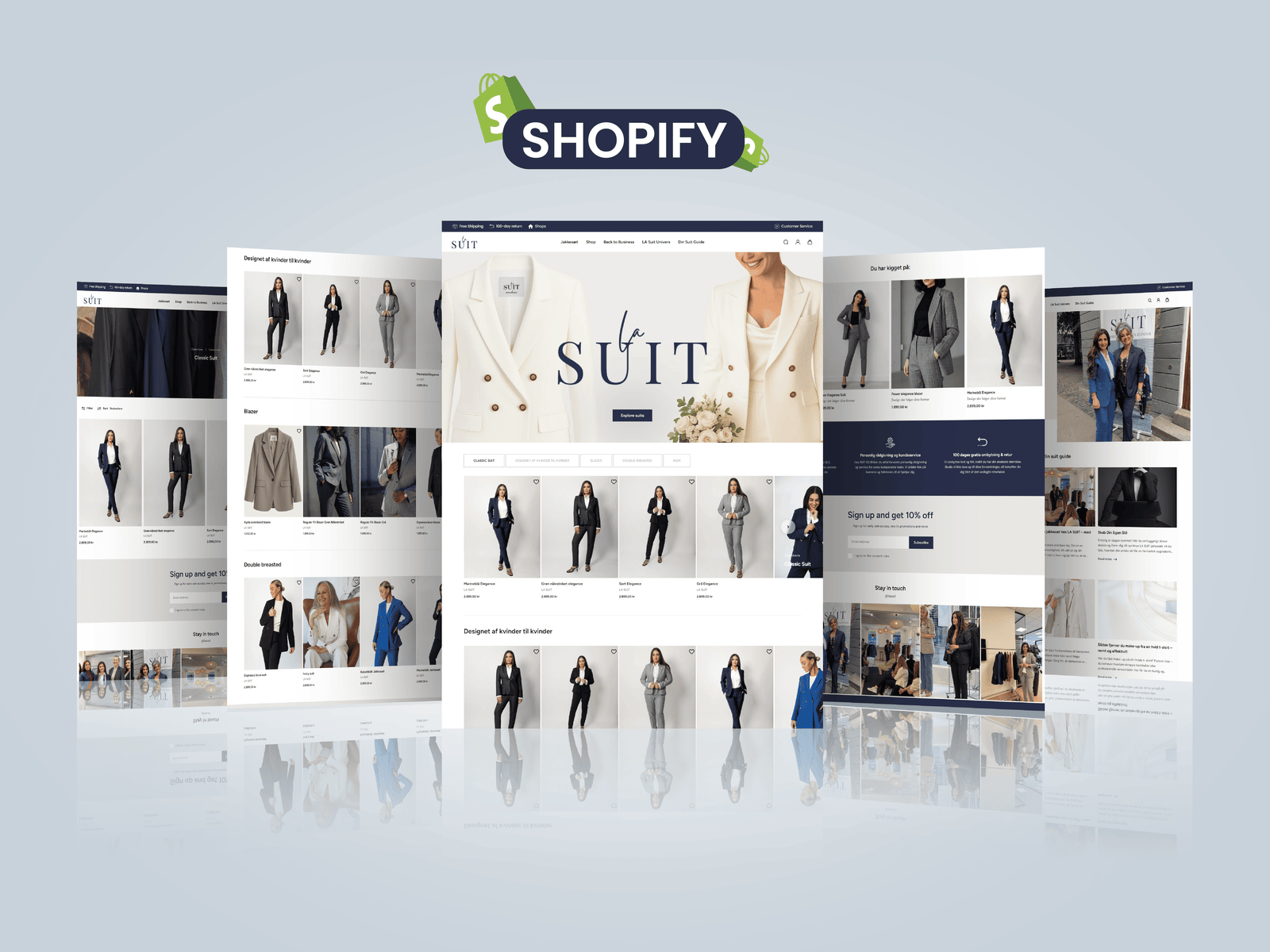 SUIT CLUB – Premium Fashion Shopify E-commerce Website Design